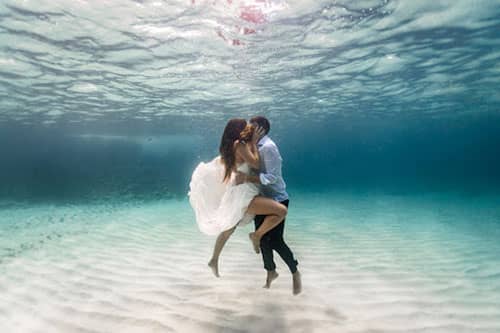 organizar una boda bajo el agua